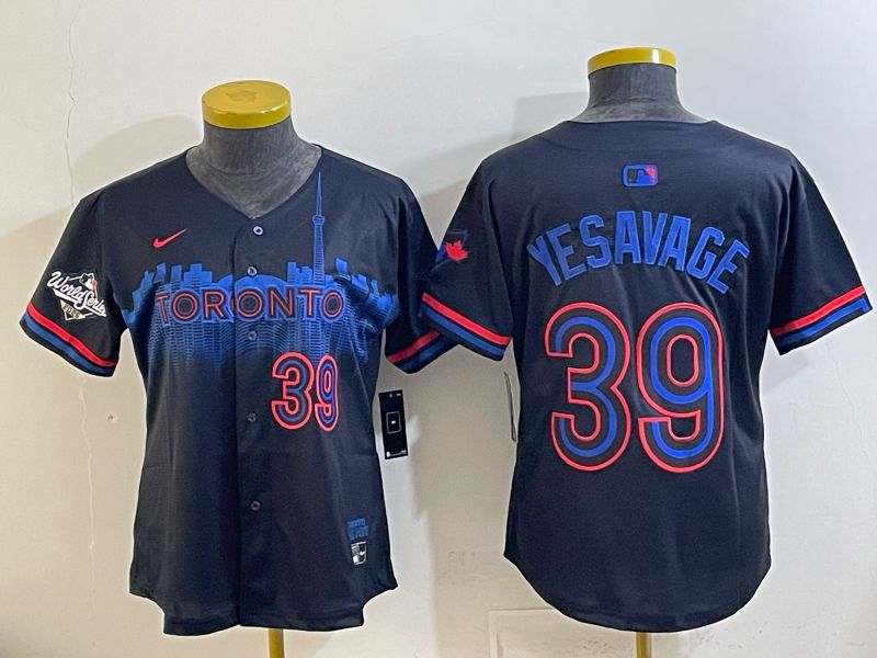 Women 2025 Toronto Blue Jays #39 Yesavage blue Game Nike MLB Jersey style 043